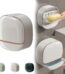 Waterproof Soap Dish with Drainage Box,2025 New Soap Dish Holder with Lid,Wall Mounted Drain Soap Box with Flip Lid,NO-Drilling Soap Dish Holder for Kitchen Sink,Bathroom,Bathtub