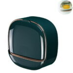 Waterproof Soap Dish With Drainage Box, Soap Holder with Drain Tray, Wall Mounted Draining Soap Dish, Adhesive Soap Case Box, NO-Drilling Soap Dish Holder for Bathroom