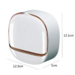 Waterproof Soap Dish With Drainage Box, Soap Holder with Drain Tray, Wall Mounted Draining Soap Dish, Adhesive Soap Case Box, NO-Drilling Soap Dish Holder for Bathroom