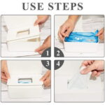 Wet Wipes Storage Box, Baby Wipes Dispenser Holder, Reusable Bathroom Wipe Container Dustproof Tissue Box Case with Lid for Home Office, White