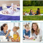 Wet Wipes Storage Box, Baby Wipes Dispenser Holder, Reusable Bathroom Wipe Container Dustproof Tissue Box Case with Lid for Home Office, White