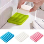Windfall Soap Dishes for Bathroom Shower Bar Soap Holder with Self Draining Tray Natural Waterfall Drain Soap Saver Flexible Bathroom Silicone Soap Dish Storage Holder Soapbox...