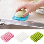 Windfall Soap Dishes for Bathroom Shower Bar Soap Holder with Self Draining Tray Natural Waterfall Drain Soap Saver Flexible Bathroom Silicone Soap Dish Storage Holder Soapbox...
