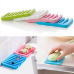 Windfall Soap Dishes for Bathroom Shower Bar Soap Holder with Self Draining Tray Natural Waterfall Drain Soap Saver Flexible Bathroom Silicone Soap Dish Storage Holder Soapbox...
