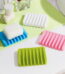 Windfall Soap Dishes for Bathroom Shower Bar Soap Holder with Self Draining Tray Natural Waterfall Drain Soap Saver Flexible Bathroom Silicone Soap Dish Storage Holder Soapbox...