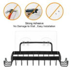 Wiueurtly Wire Hanging Shower Caddy,Bathroom Accessories,Shower Wall Soap Dish Holder Mounted Draining For Bathroom Tile Rectangle Bar Soapdish With Perforation Replacement...