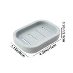 WNFJR Plastic Soap Dish, Soap Container, Double Layer Draining Soap Holder for Shower, Bathroom or Kitchen(Light Blue)