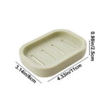 WNFJR Plastic Soap Dish, Soap Container, Double Layer Draining Soap Holder for Shower, Bathroom or Kitchen(Light Blue)