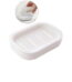 WNFJR Plastic Soap Dish, Soap Container, Double Layer Draining Soap Holder for Shower, Bathroom or Kitchen(White)
