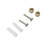 Wodtesl Gold Soap Dish Holder with Strong Suction Cups for Bathroom Shower, Drain Case Tray, Wall Mounted, No Drilling, 5.1x3.5x1.2 inch
