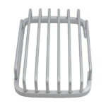 Wodtesl Silver Matte Soap Dish Holder with Strong Suction Cups for Bathroom Shower, Drain Case Tray, Wall Mounted, No Drilling, 5.1x3.5x1.2 inch
