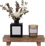 Wood Riser for Decor, 8.66X3.54in Wood Pedestal Stand, Small Wooden Riser,Dish Soap Tray Wood Tray for Bathroom, Wood Riser for Kitchen Counter