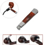 Wooden Pipe Tool With Steel Tamper Red 3-In-1 Smoking Accessory, By Meiiso, Large Inventory!