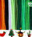 Yalumo 500 Pieces Pipe Cleaners Craft Supplies, Green Pipe Cleaners Bulk for DIY Crafts, 12 Inch Fuzzy Chenille Stems Sticks Set for Christmas tree