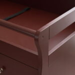 Zimtown Wood Changing Table with Drawers,Baby Dresser, Infant Diaper Station Nursery Organizer, Brown