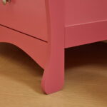 Zimtown Wood Changing Table with Drawers,Baby Dresser, Infant Diaper Station Nursery Organizer, Pink