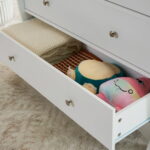 Zimtown Wood Changing Table with Drawers,Baby Dresser, Infant Diaper Station Nursery Organizer, White