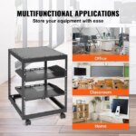 12U Open Frame Server Rack, 15''-40'' Adjustable Depth, Free Standing or Wall Mount Network Server Rack, 4 Post AV Rack with Casters, Holds All Your - Pappy Mall