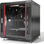 15U Server Cabinet Networking Rack 35-inch Depth Standing Enclosed Locking Network Enclosure on Wheels - POWERSTRIP - CASTERS - SHELF - DUST-PROOF - Pappy Mall