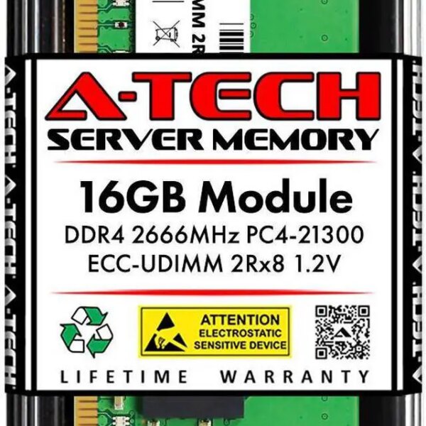 16GB RAM Replacement for Kingston KSM26ED8/16HD, KSM26ED8/16MR, KTD-PE426E/16G, KTH-PL426E/16G, KTL-TS426E/16G | DDR4 2666MHz PC4-21300 ECC UDIMM 2Rx8 - Pappy Mall