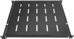 1U Sliding Rack Shelf 19" Server Rack Mount Cabinet 14"-22" Adjustable Depth 4 Post - Pappy Mall