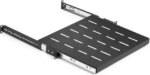 1U Sliding Rack Shelf 19" Server Rack Mount Cabinet 14"-22" Adjustable Depth 4 Post - Pappy Mall
