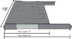 1U Sliding Rack Shelf 19" Server Rack Mount Cabinet 14"-22" Adjustable Depth 4 Post - Pappy Mall