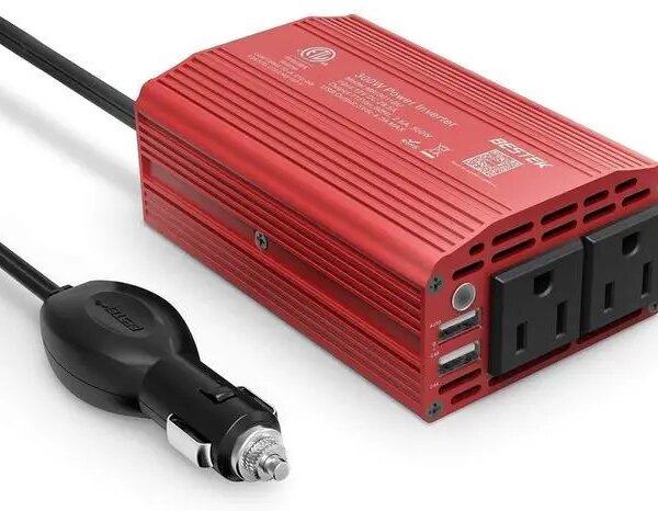 300W Power Inverter DC 12V to 110V AC Car Inverter with 4.2A Dual USB Car Adapter - Pappy Mall