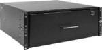 4U drawer mounts in EIA-standard 19 in. 2-post rack to store tools, notes, cables, computer discs and other essential rack equipment accessories up to - Pappy Mall