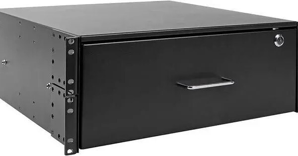 4U drawer mounts in EIA-standard 19 in. 2-post rack to store tools, notes, cables, computer discs and other essential rack equipment accessories up to - Pappy Mall