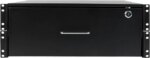 4U drawer mounts in EIA-standard 19 in. 2-post rack to store tools, notes, cables, computer discs and other essential rack equipment accessories up to - Pappy Mall