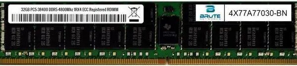 4X77A77030 - Lenovo Compatible 32GB DDR5-4800Mhz 1Rx4 ECC registered RDIMM - Pappy Mall