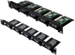 52Pi 19 Inch 1U Rack Mount for Raspberry Pi 5/4B/3B+/3B, Removable Rack with 5 Mounting Ports, Compatible with 19 inch Server Cabinets - Pappy Mall