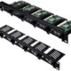 52Pi 19 Inch 1U Rack Mount for Raspberry Pi 5/4B/3B+/3B, Removable Rack with 5 Mounting Ports, Compatible with 19 inch Server Cabinets - Pappy Mall