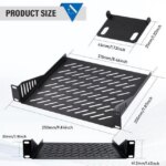 52Pi 1U Rack Shelf, 10 inch Rack Accessories for DeskPi Rackmate T0/T1 Server Cabinets - Pappy Mall