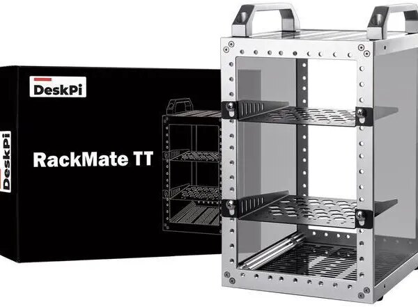 52Pi TT Rackmount, DeskPi Mini Server Cabinet for Network, Servers, Audio, and Video Equipment - Pappy Mall