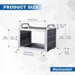 52Pi TT Rackmount, DeskPi Mini Server Cabinet for Network, Servers, Audio, and Video Equipment - Pappy Mall