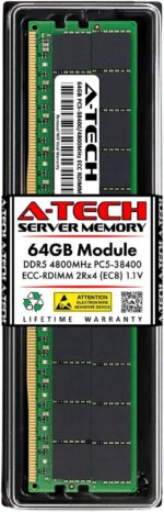 64GB RAM Replacement for Micron MTC40F2046S1RC48BA1 | DDR5 4800MHz PC5-38400 ECC RDIMM 2Rx4 Server Memory - Pappy Mall