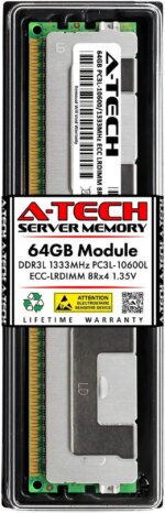 64GB RAM Replacement for Samsung M386B8G70DE0-YH93 | DDR3 1333MHz PC3-10600 ECC LRDIMM 8Rx4 Server Memory - Pappy Mall