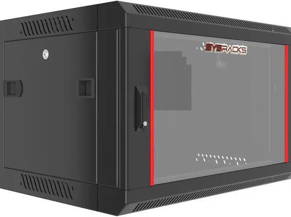 6U Wall Mount Server Rack Computer Cabinet Locking Network Enclosure for Av Audio Video Electronics Networking Equipment Data Cabinet - Pappy Mall