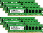 A-Tech 256GB (8x32GB) 1Rx4 PC4-25600R DDR4 3200 MHz ECC RDIMM Registered DIMM 288-Pin Single Rank x4 Server & Workstation RAM Memory Upgrade Kit - Pappy Mall