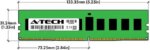 A-Tech 256GB (8x32GB) 1Rx4 PC4-25600R DDR4 3200 MHz ECC RDIMM Registered DIMM 288-Pin Single Rank x4 Server & Workstation RAM Memory Upgrade Kit - Pappy Mall