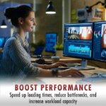 A-Tech 384GB Kit (4 x 96GB) DDR5 5600MHz EC8 RDIMM PC5-44800 ECC Registered 2Rx4 CL40 1.1V 288-Pin Server Workstation RAM Memory Modules - Pappy Mall