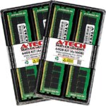 A-Tech 64GB (4x16GB) 2Rx4 PC4-19200R DDR4 2400 MHz ECC RDIMM Registered DIMM 288-Pin Dual Rank x4 Server & Workstation RAM Memory Upgrade Kit - Pappy Mall