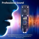 Adiven 2025 USB Streaming Podcast PC Microphone, 192KHz/24Bit Studio Cardioid Condenser Mic Kit with Sound Card, Boom Arm, Shock Mount, Pop Filter, - Pappy Mall