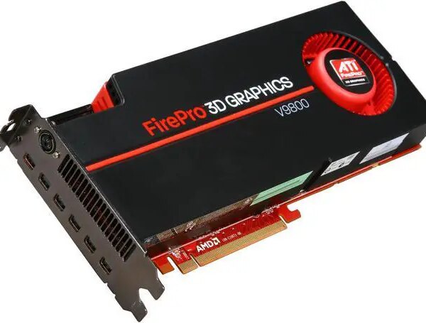 AMD FirePro V9800 100-505602 4GB 256-bit GDDR5 PCI Express 2.1 x16 CrossFire Supported Graphics Card - Pappy Mall