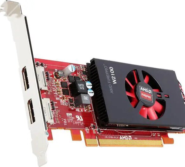 AMD FirePro W2100 100-505980 2GB 128-bit DDR3 PCI Express 3.0 x8 Low Profile Graphics Card - Pappy Mall