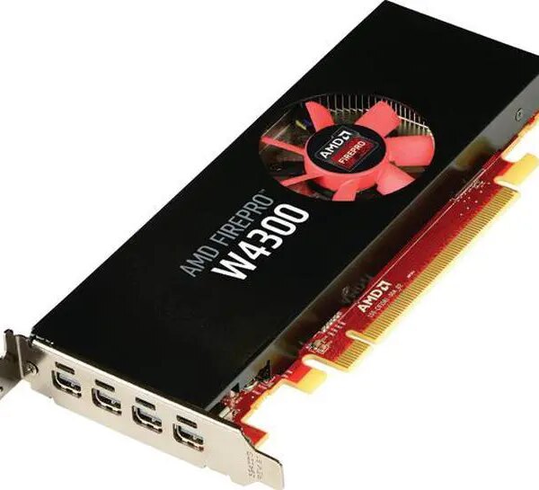 AMD FirePro W4300 100-505973 4GB 128-bit GDDR5 PCI Express 3.0 x16 Low-profile design fits SFF and full-size ATX chassis Graphics Card - Pappy Mall