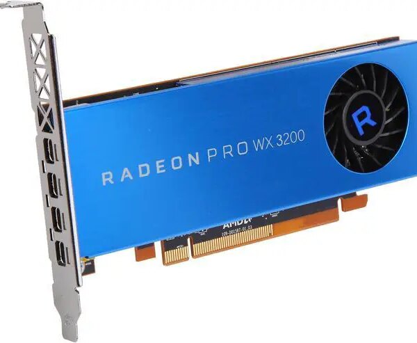 AMD Radeon Pro WX 3200 100-506115 4GB 128-bit GDDR5 PCIe 3.0 x16 (x8 Electrical) Low Profile Graphics Card - Pappy Mall