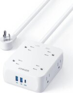 Anker Power Strip with USB Ports,5Ft,Surge Protector(2000J),8 Widely Outlet Extender with 2 USB A Ports and 1 USB C Port,Works with iPhone 15/15 - Pappy Mall
